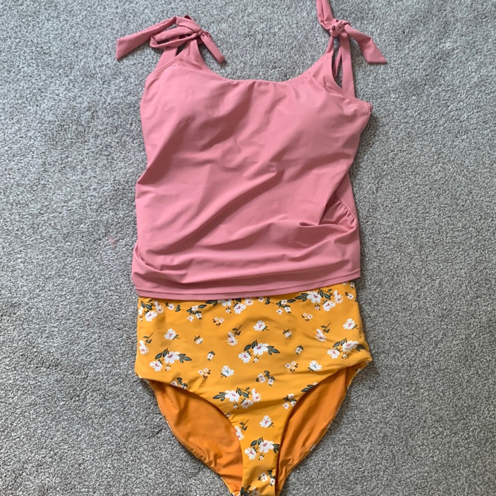 Bathing suit - can be used as a nursing friendly top.